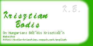 krisztian bodis business card